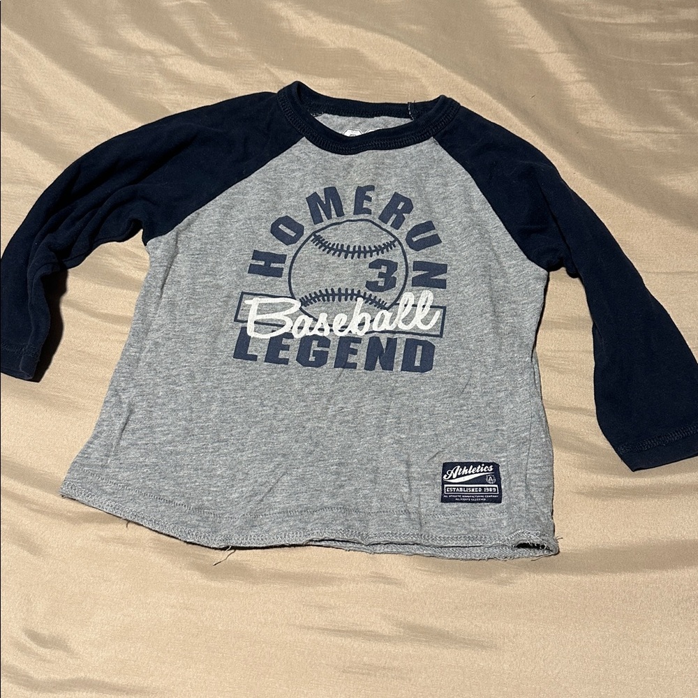 Place Athletic Gray and Navy Tee